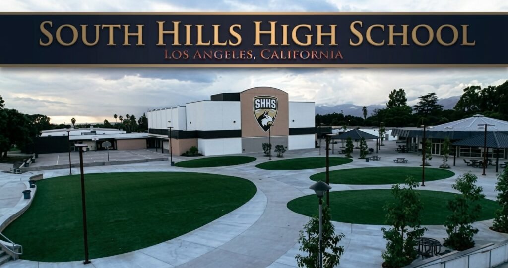 South Hills High School campus in West Covina, California