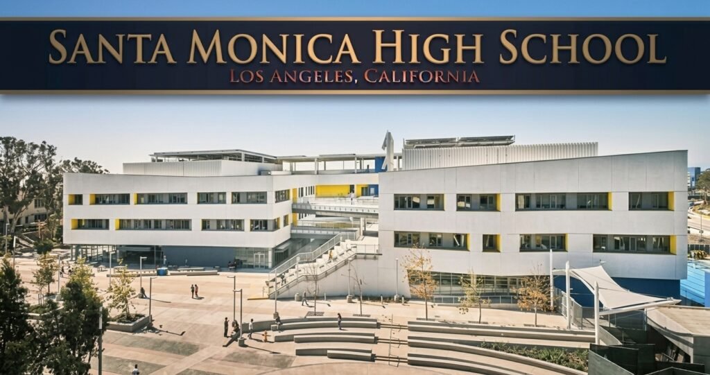 Santa Monica High School campus in Santa Monica, California